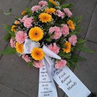 Trauerfloristik Gesteck flach