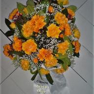 Trauerfloristik Gesteck flach