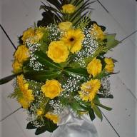 Trauerfloristik Gesteck flach