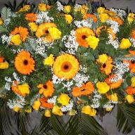 Trauerfloristik Sargschmuck